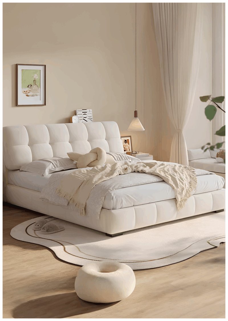 Fleece Modern Bed