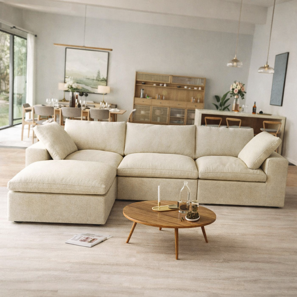 The Ashton 120'w/ottoman