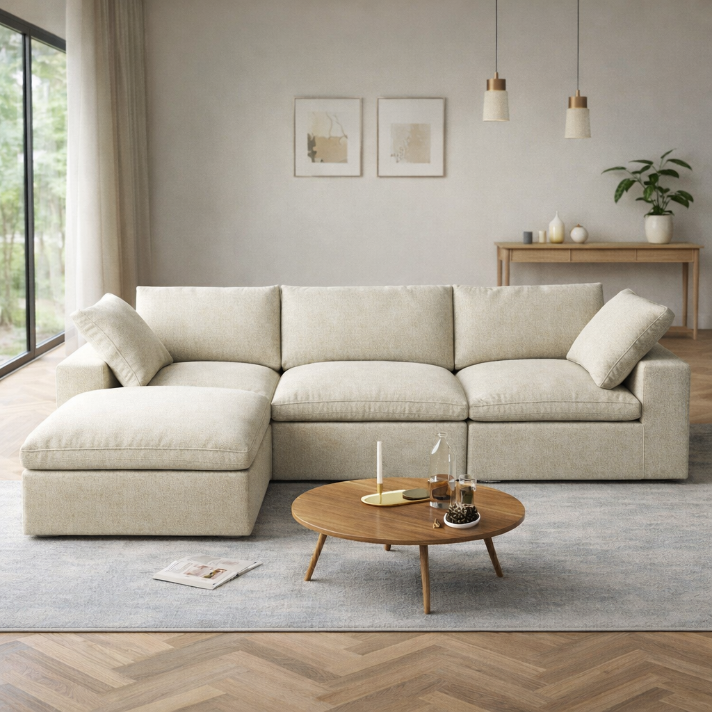 The Ashton 120'w/ottoman